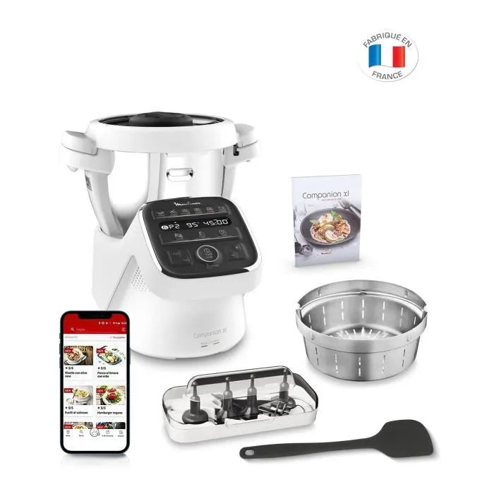 Robot Cuiseur Multifonction Moulinex Companion XL (Made in France) — 12 Programmes Auto